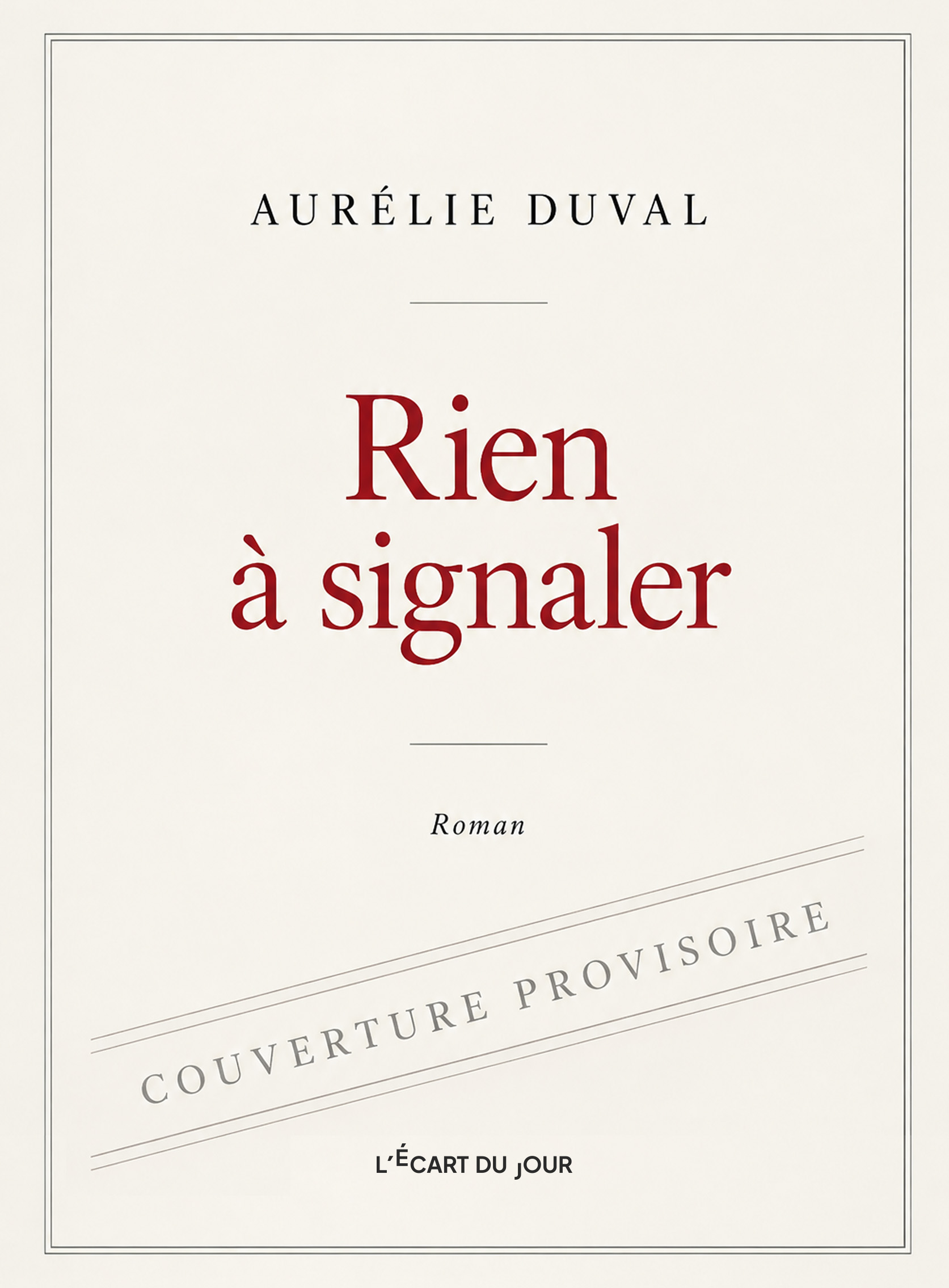 Aurélie Duval Rien à signaler
